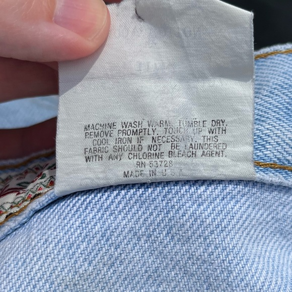 80s Joujou Western Denim Fringe Shorts - Picture 7 of 13